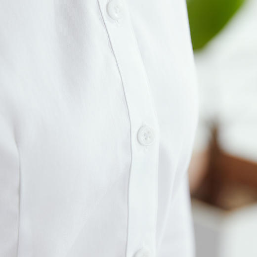 【纯棉免烫】罗蒙四季款女装长袖衬衫女士正装商务通勤百搭职业装衬衣女 商品图8