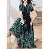 收腰显瘦，减龄长裙夏季复古优雅时尚印花碎花连衣裙HR-WS27389 商品缩略图3