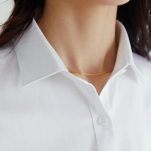 【纯棉免烫】罗蒙四季款女装长袖衬衫女士正装商务通勤百搭职业装衬衣女 商品图7