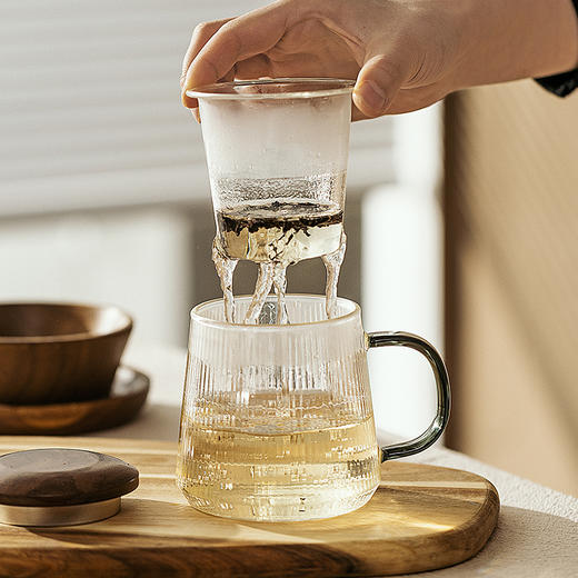 摩登主妇茶杯个人专用茶水分离杯办公室茶具男士水杯玻璃泡茶杯子 商品图0