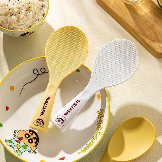 【摩登主妇&蜡笔小新联名】硅胶饭勺不粘米饭家用可立式盛饭铲子 商品图0
