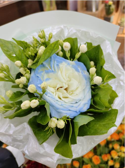 茉莉花+碎冰蓝花束（拼团） 商品图0