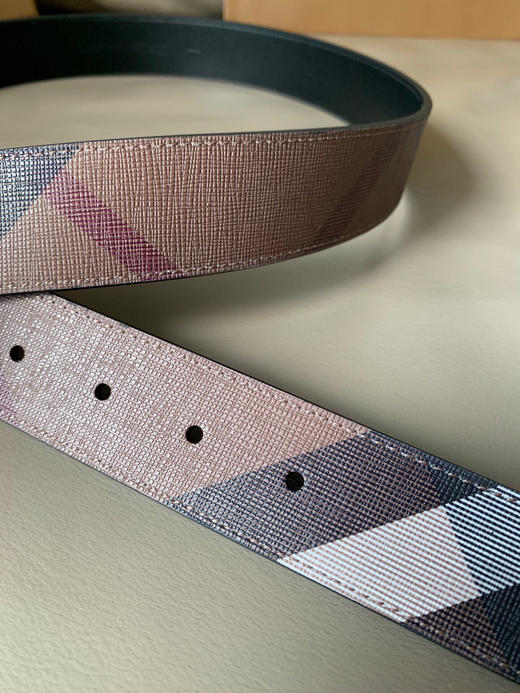 夏季特惠💰370 巴宝莉专柜新款 男士休闲腰带，带身宽3.5cm 采用格纹设计 商品图2