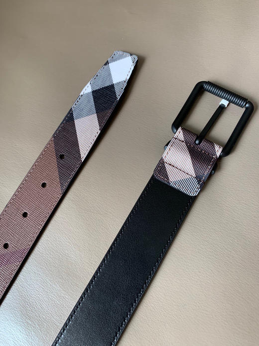 夏季特惠💰370 巴宝莉专柜新款 男士休闲腰带，带身宽3.5cm 采用格纹设计 商品图3