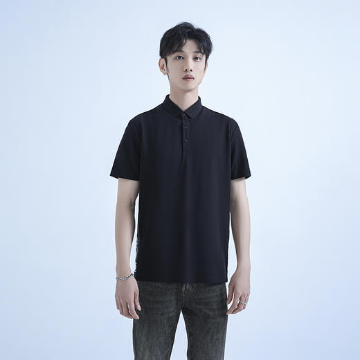 【断码清仓】HX 夏季翻领短袖T恤S102320438101POLO杉 商品图0