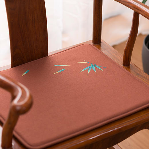 形相 坐垫系列  银杏 /菩提叶 茶具垫子麻布禅意 布艺茶旗坐垫茶艺空间中式桌旗 商品图2