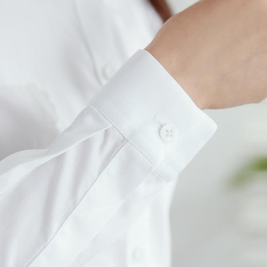 【纯棉免烫】罗蒙四季款女装长袖衬衫女士正装商务通勤百搭职业装衬衣女 商品图9