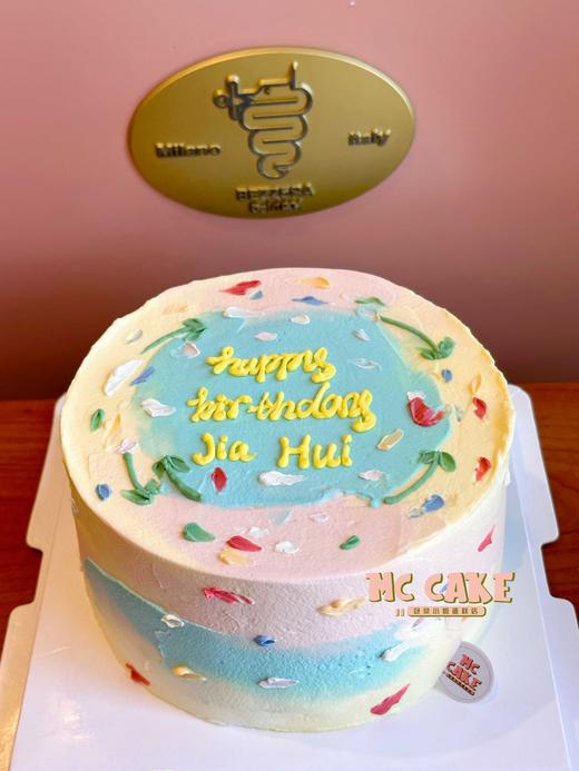 彩色ins风裱花蛋糕 商品图1