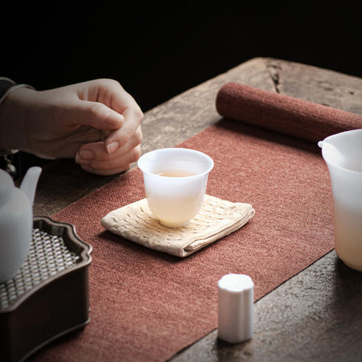 冰种玉瓷一号铃铛杯10入 茶杯羊脂玉瓷主人杯功夫茶杯小号主人品茗杯单个陶瓷杯 商品图4