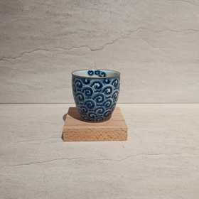 B-MGR-8803-1美官人青花 祥云高盏主人杯