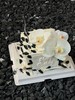 黑白裱花蝴蝶兰蛋糕（仿真花） 商品缩略图1