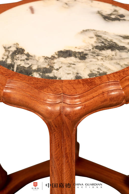 红桥红  家具严选  缅甸花梨（大果紫檀）  【48 石面 六足海棠 圆鼓凳】 商品图3