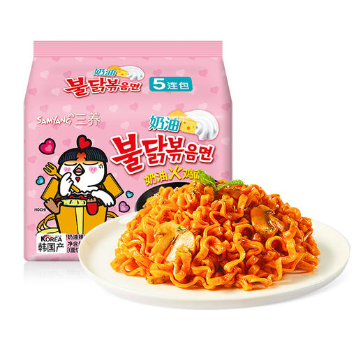 650g三养火鸡面奶油味拌面 商品图0