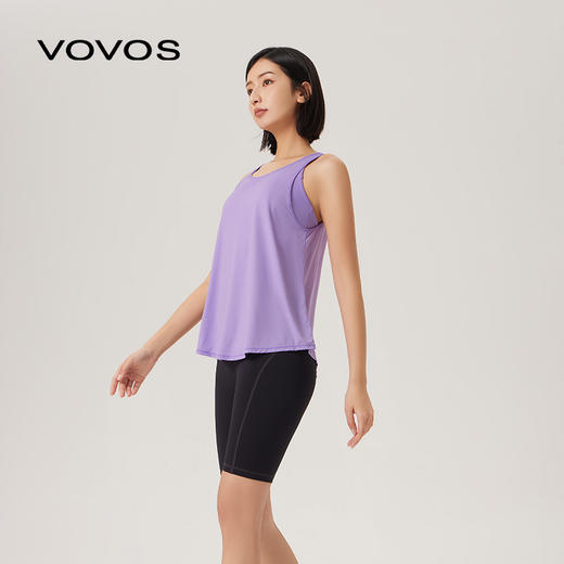 VOVOS女士休闲运动瑜伽假两件背心VBX8050 商品图3