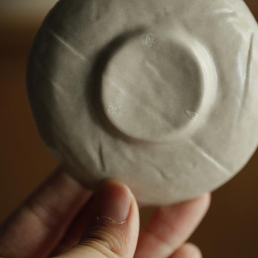 布纹杯托 哑光草木灰 单个草木灰釉 商品图3