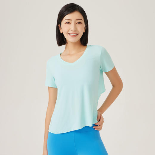 VOVOS春夏时尚美背镂空T恤运动休闲透气罩衫VTX8037 商品图5