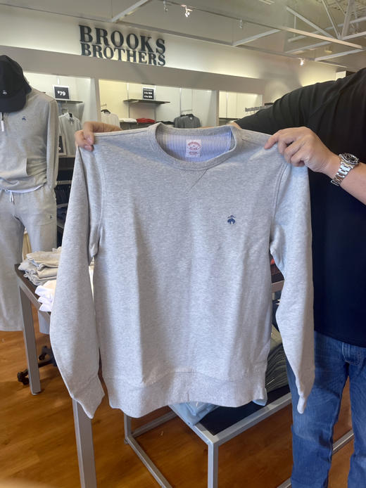 减龄单品！🆕新款特价¥499！Brooks Brothers 布克兄弟男士圆领卫衣 商品图4