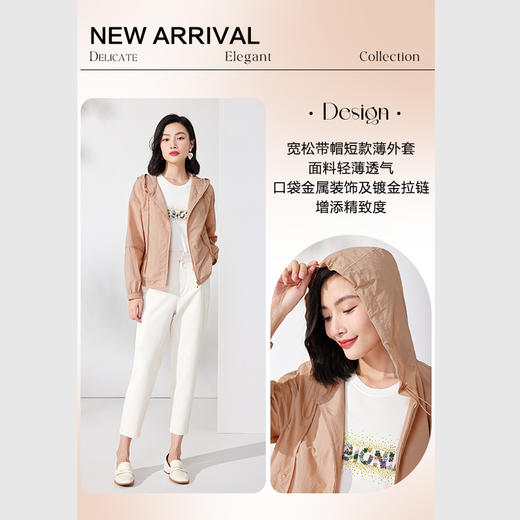 乔万尼夏款薄外套纯色小个子短外套ET2B243 商品图2