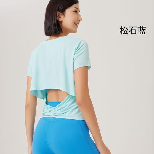 VOVOS春夏时尚美背镂空T恤运动休闲透气罩衫VTX8037 商品图4