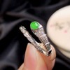 427030 翡翠蛇戒指 冰底阳绿，满色！ 18K金钻石奢华豪镶💎 高级美 整体：18.7-10.8-3.8mm 裸石:5.2-4.2-2.8mm 超值价：3900 商品缩略图3