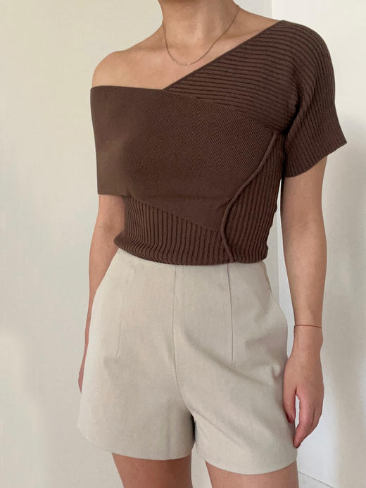 Viktoria Chan | SS21012-S  Nova wrap knit-Short Sleeves [短袖针织上衣] 商品图11