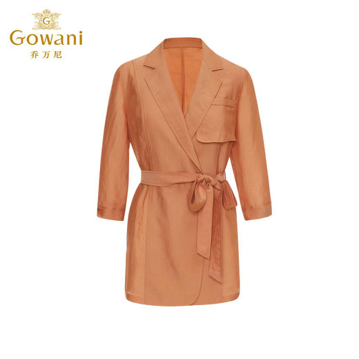 Gowani乔万尼夏季女士短外套七分袖时尚气质收腰ET2B240203 商品图4