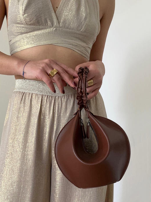 FORMS｜Fortune Cookie 意大利牛皮手拎包【 纯色系 3色可选 】 商品图3