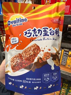 阿华田巧克力蛋白棒110g