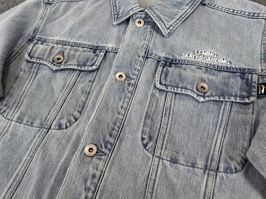 李宁2023春款牛仔夹克Skateboard滑板系列 商品图11
