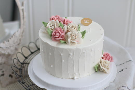 盛开玫瑰花蛋糕（加高，豆沙裱花） 商品图1