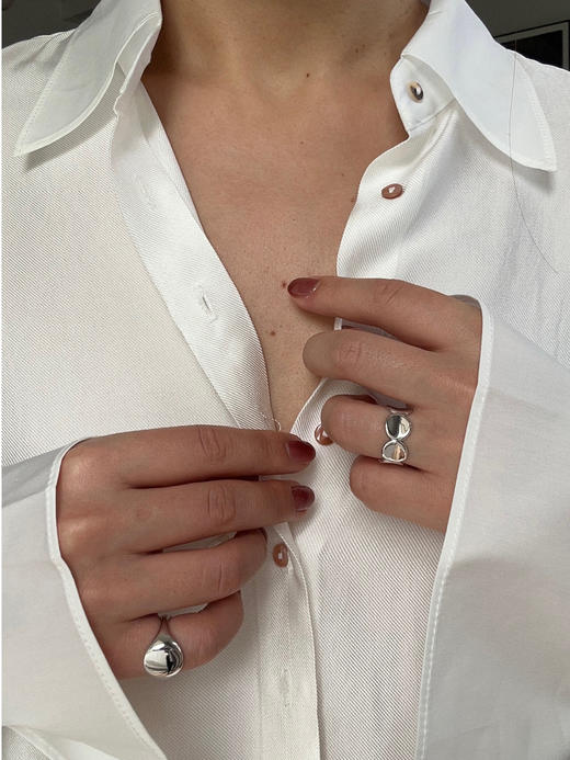 J.HARDYMENT | Medium Thumbprint Coin Ring <戒指 3色> 商品图1
