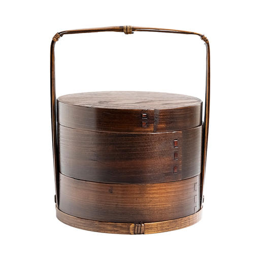 复古茶点提盒手工提篮家用分层鲜果盒复古糕点盒子餐具茶道配件 商品图5