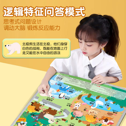 宝宝有声早教挂图幼儿童点读识字启蒙认知拼音墙贴学习机益智玩具 商品图3