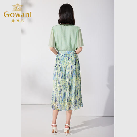 乔万尼夏新品上衣衬衫桑蚕丝真丝短袖衬衫ET2C228 商品图3