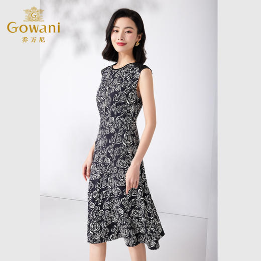 乔万尼连衣裙V领长袖修身两件套ET2G223 商品图1