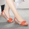 DD- 鱼嘴凉鞋中跟网鞋坡跟单鞋浅口妈妈鞋平底大码软底 商品缩略图5