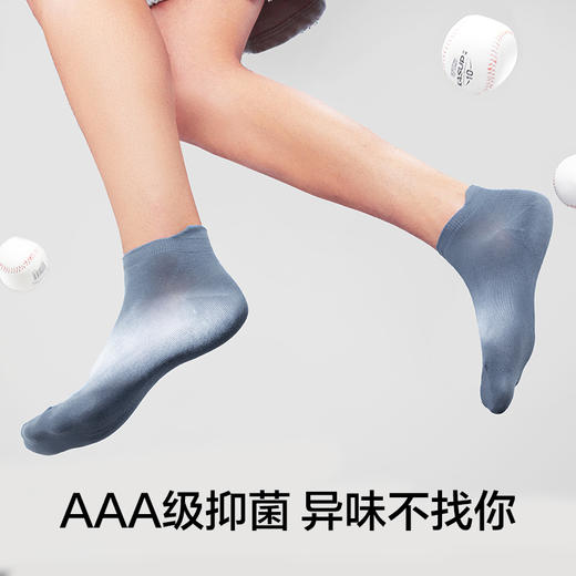 有棵树纯棉男士短袜6双装C-O4076 商品图3