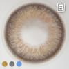 虹膜欧美 浅棕/浅灰色/浅蓝色 14.0mm 8.4基弧【10片装】日抛 商品缩略图1
