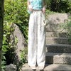 BeQueenStory【国风凉凉裤】新中式提花盘扣阔腿休闲裤2023夏新款 商品缩略图3