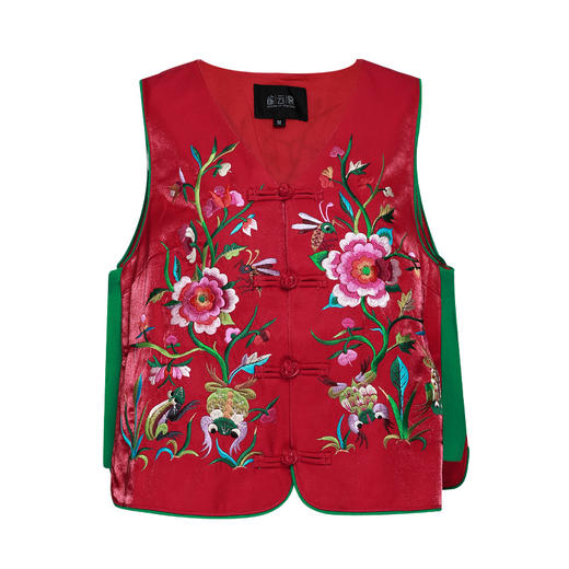 【热销款回货】春色满园民族刺绣马甲 | 现货加急发 商品图3