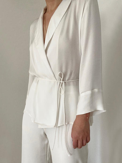 CG｜Tie string silk jacket  [真丝青果领系带夹克] 商品图10