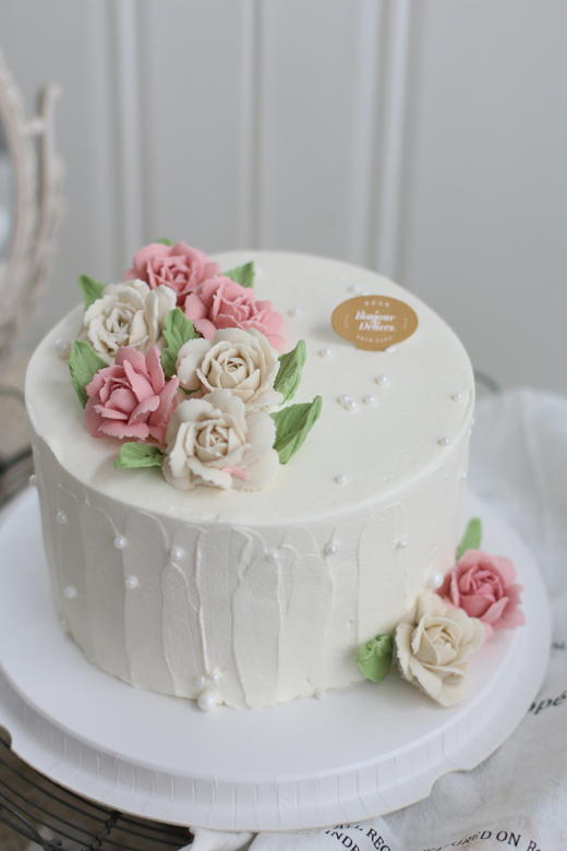 盛开玫瑰花蛋糕（加高，豆沙裱花） 商品图0