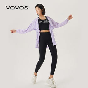 VOVOS软软裤磨毛裸感中高腰九分瑜伽健身长裤无尴尬线VCK8038