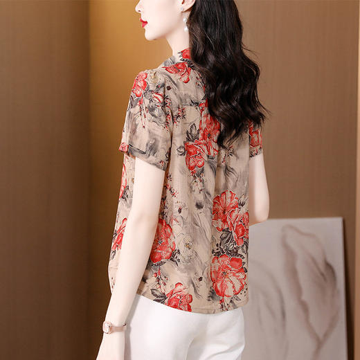 烫金印花洋气，减龄上衣套头小衫KQL-A85N1239 商品图3