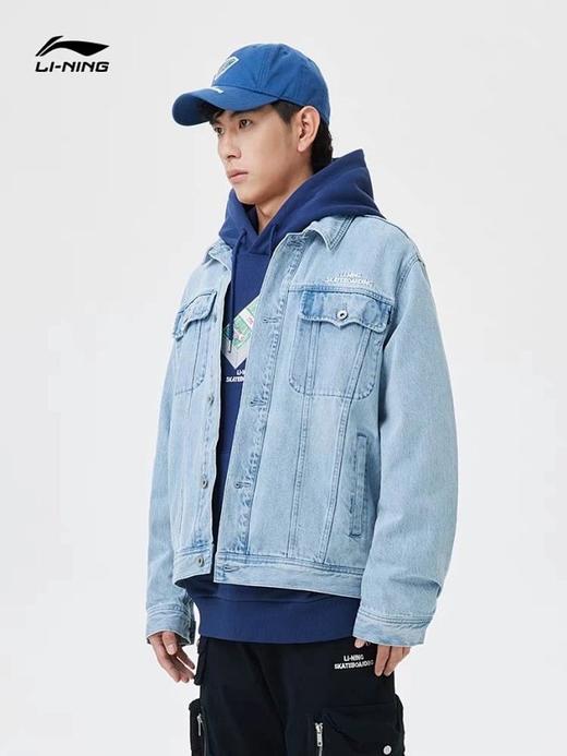 李宁2023春款牛仔夹克Skateboard滑板系列 商品图0