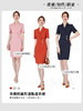 橘红色短袖连衣裙女夏季2023新款职业工作服气质女神范高级感裙子 商品缩略图3