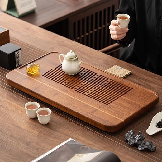 无闻/重竹茶盘/宽宏/连竹 家用简约茶台茶海抽屉储水式办公小型竹茶具托盘干湿两用（出水管需要单独购买） 商品图12
