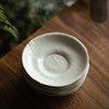 布纹杯托 哑光草木灰 单个草木灰釉 商品缩略图0