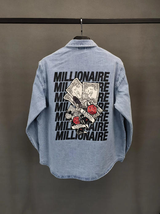 李宁23春款牛仔衬衫skateboard滑板系列男女同款 商品图8