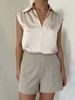 Semplicita | F20 极简西装短裤 [浅米 / 黑藏青] 商品缩略图6